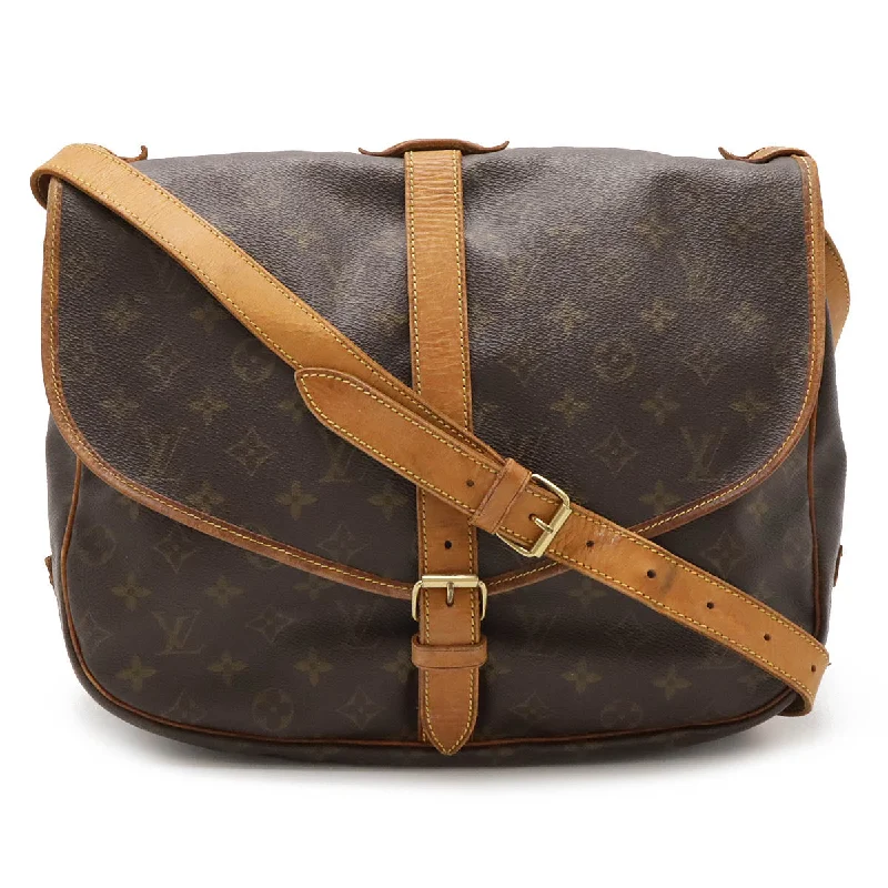 Ladies shoulder bag for formal events-Louis Vuitton Monogram Saumur 35 Shoulder Bag M42254