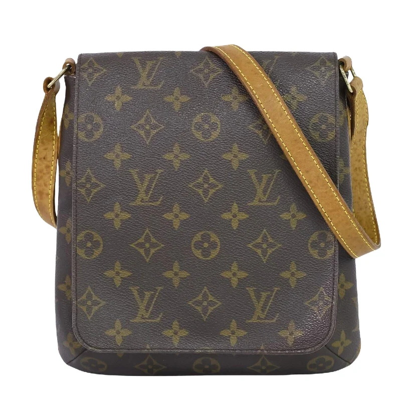 Ladies shoulder bag with patch details-Louis Vuitton Musette Salsa  Canvas Shoulder Bag (Pre-Owned)