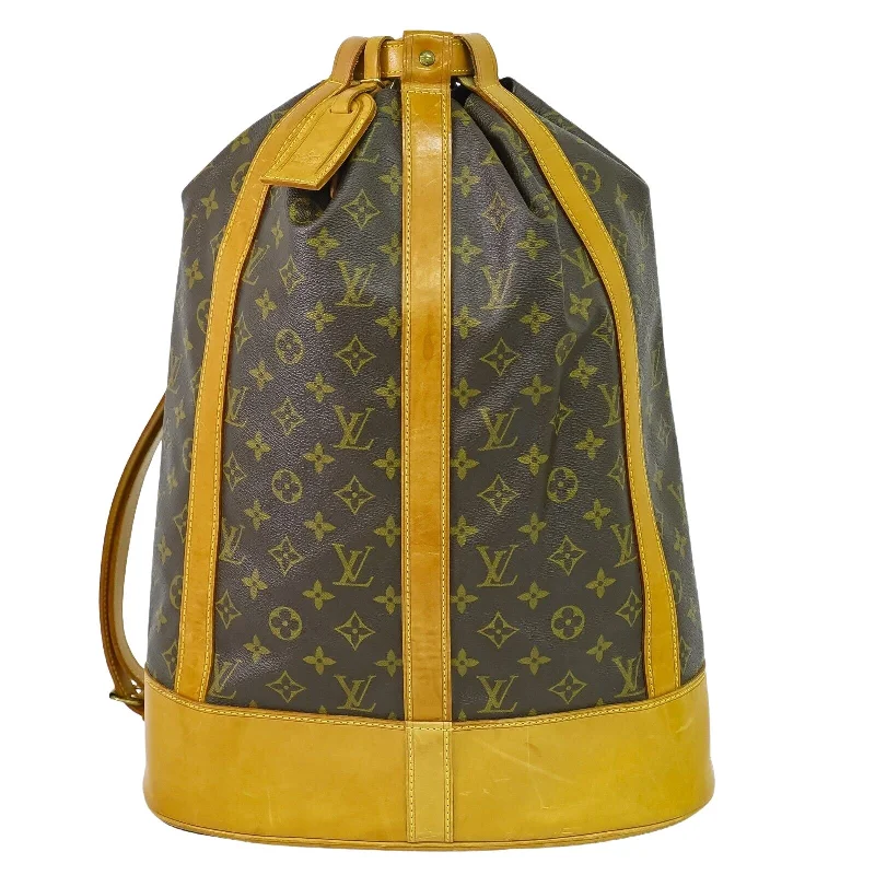 Ladies shoulder bag in floral embroidery-Louis Vuitton Randonnée  Canvas Shoulder Bag (Pre-Owned)