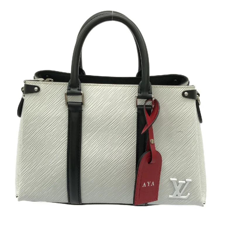 Ladies tote bag with tool pockets-Louis Vuitton Soufflot  Leather Tote Bag (Pre-Owned)