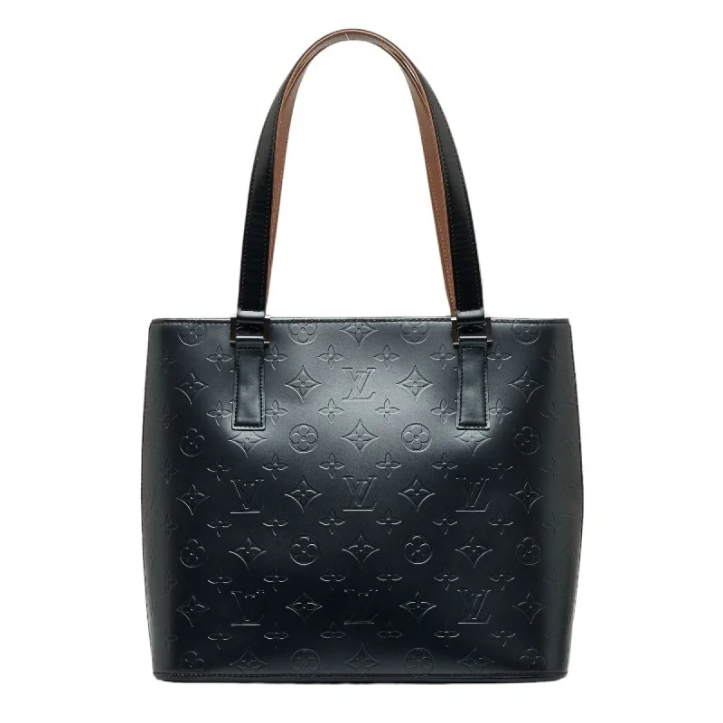 Ladies tote bag with name-Louis Vuitton Stockton  Leather Tote Bag (Pre-Owned)