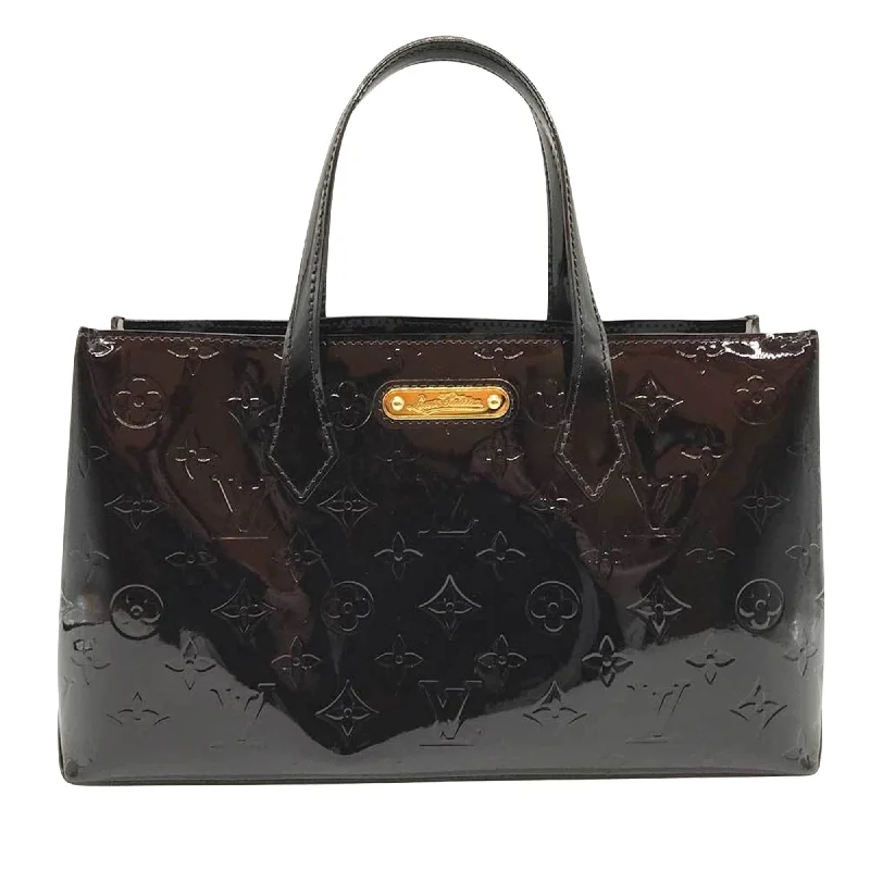 Ladies tote bag for heavy items-Louis Vuitton Wilshire  Patent Leather Tote Bag (Pre-Owned)