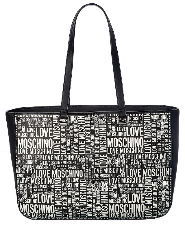 Ladies tote bag fashionable-Love Moschino Logo Tote