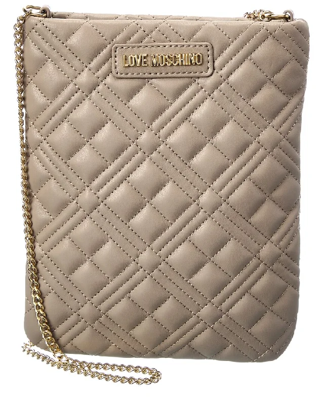 Ladies crossbody bag in vibrant hues-Love Moschino Quilted Crossbody