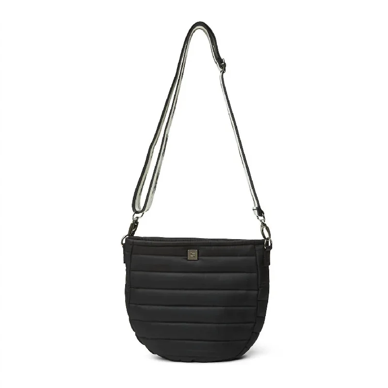 Ladies crossbody bag with quilted leather-Mercer Medium Flight Crossbody/Belt Bag in Black