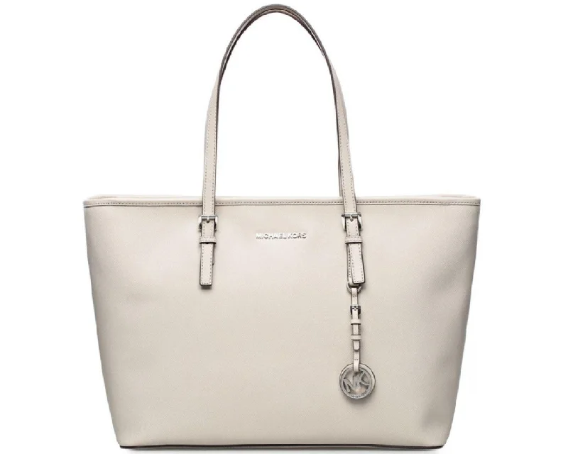 Ladies tote bag fashionable-Michael Kors Jet Set Travel Top Zip Multifunction Tote