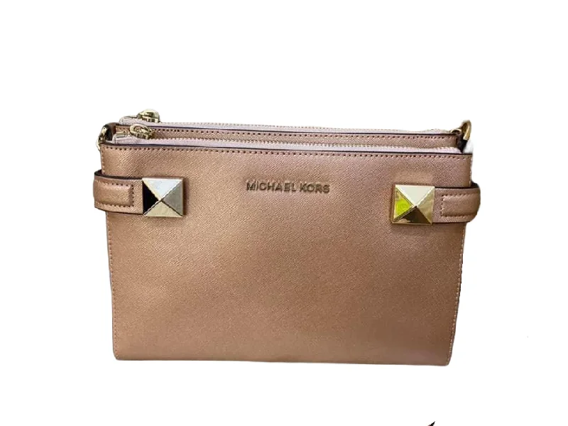 Ladies crossbody bag with RFID blocking-Michael Kors Karla East West Crossbody