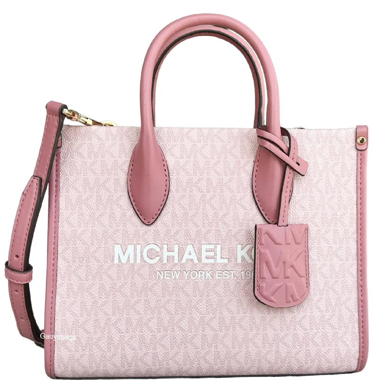 Ladies crossbody bag in lightweight fabric-Michael Kors Women's Mirella Shopper Top Zip Crossody ag