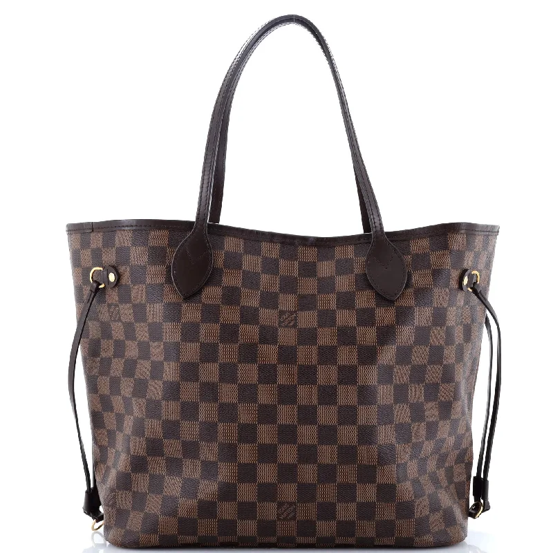 Ladies tote bag soft leather-Neverfull NM Tote Damier MM