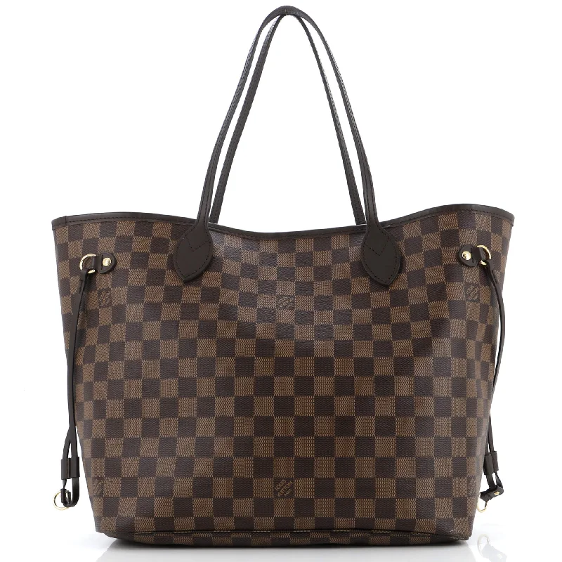 Ladies tote bag for evening-Neverfull NM Tote Damier MM