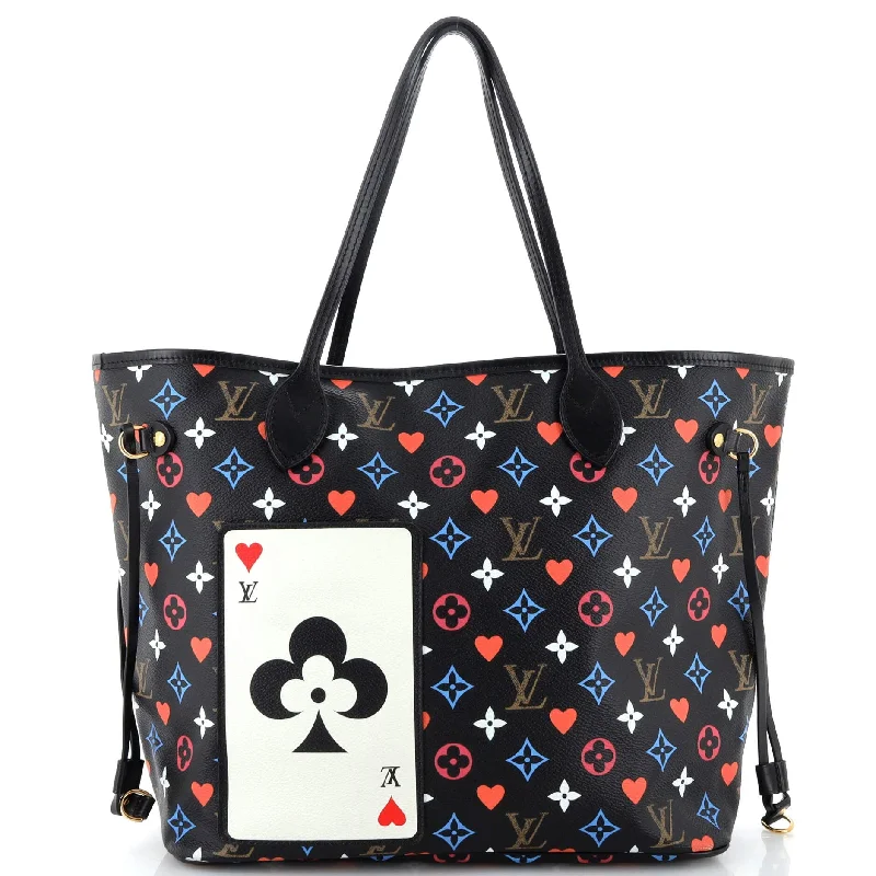 Ladies tote bag with comic book storage-Neverfull NM Tote Limited Edition Game On Multicolor Monogram MM