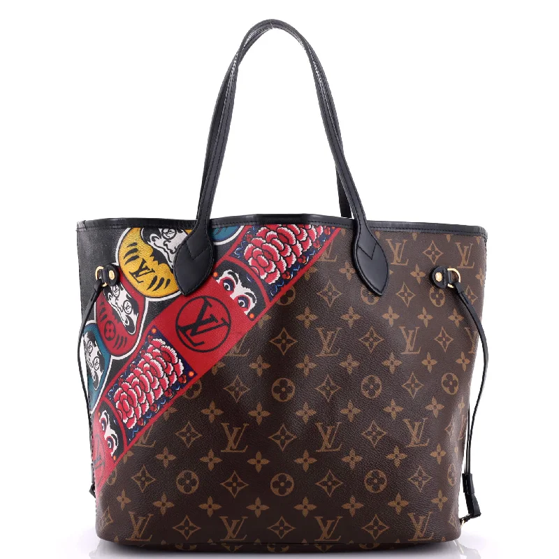 Ladies tote bag with sewing kit-Neverfull NM Tote Limited Edition Kabuki Monogram Canvas MM