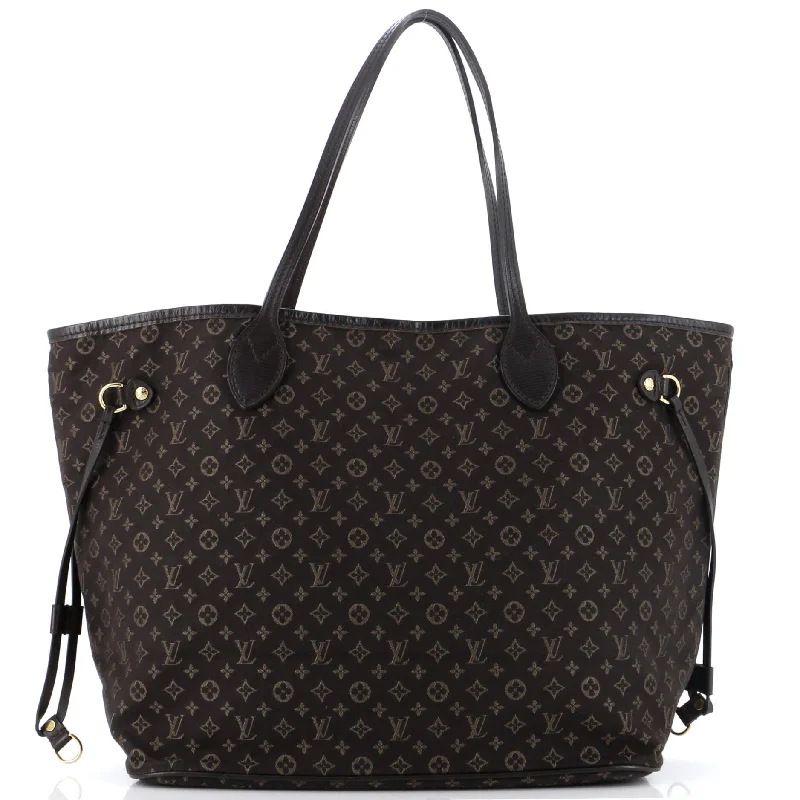 Ladies tote bag for long trips-Neverfull Tote Monogram Idylle MM