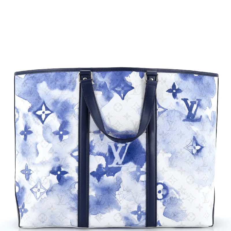 Ladies tote bag with dance design-New Tote Limited Edition Monogram Watercolor Canvas GM