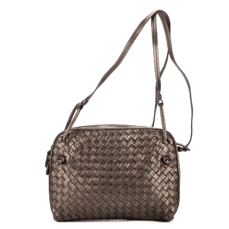 Ladies shoulder bag in lattice pattern-Nodini