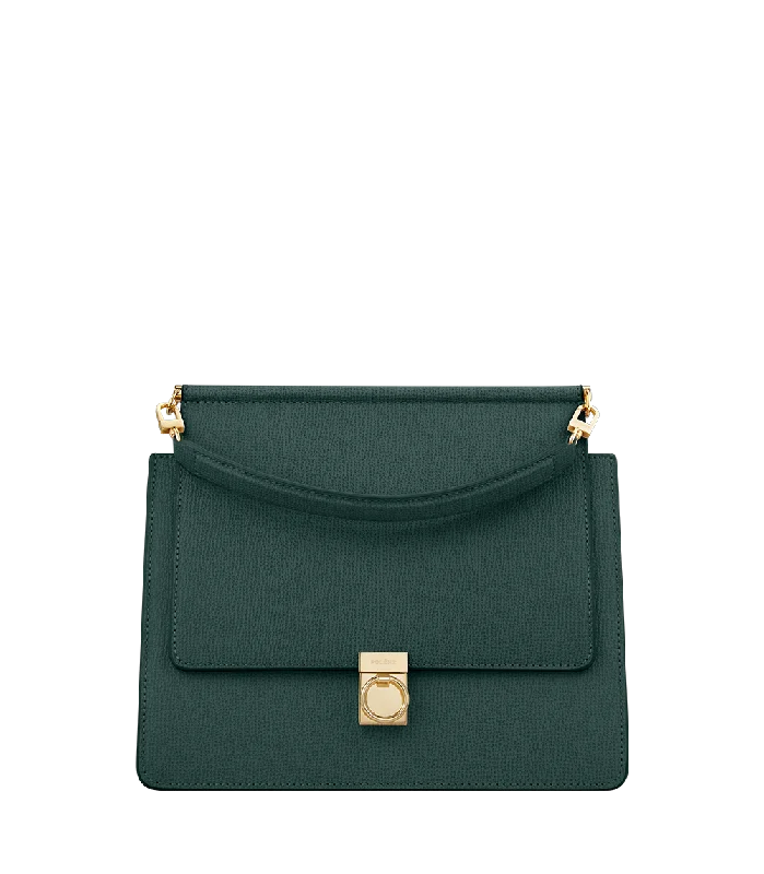 ladies handbags olive green-Numéro Sept - Textured Green