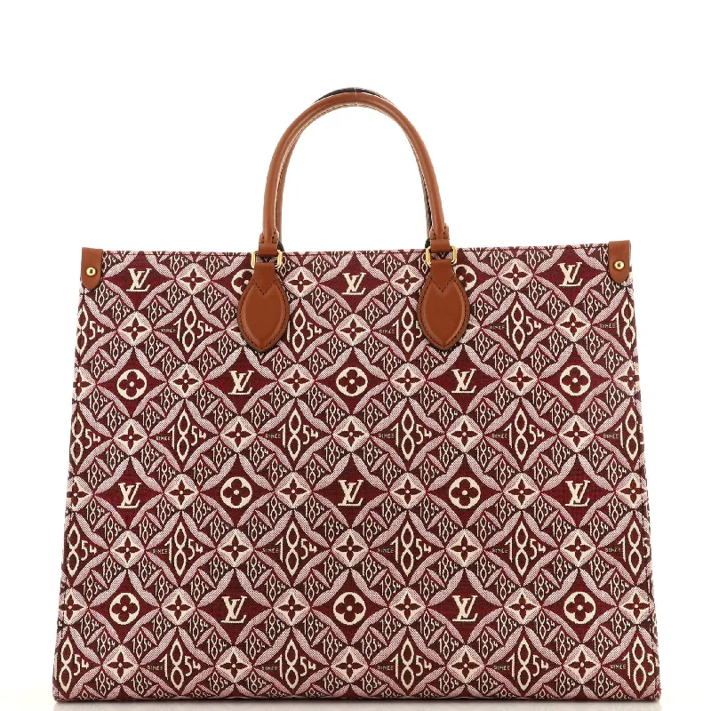 Ladies tote bag with pockets-OnTheGo Tote Limited Edition Since 1854 Monogram Jacquard GM