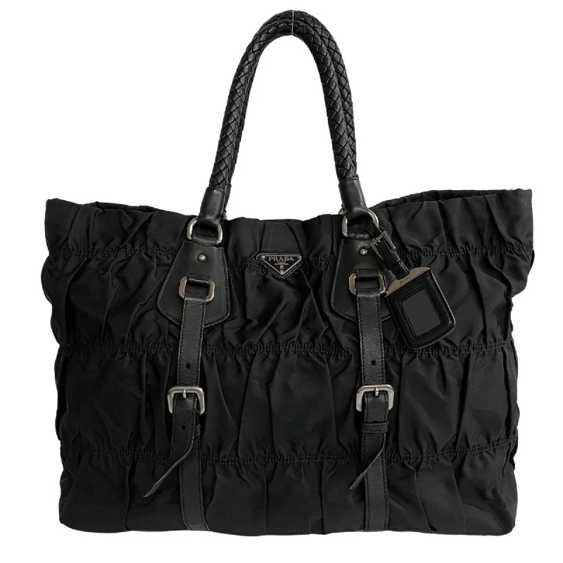 Ladies tote bag for snowboarders-Prada Tessuto  Synthetic Tote Bag (Pre-Owned)