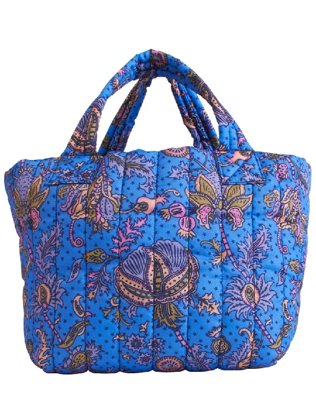 Ladies tote bag for carrying shoes-Roller Rabbit Amanda Star Quilted Tote Bag