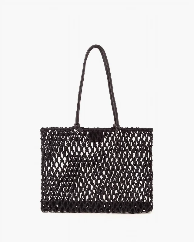 Ladies tote bag for sewing-Sandy Tote in Black