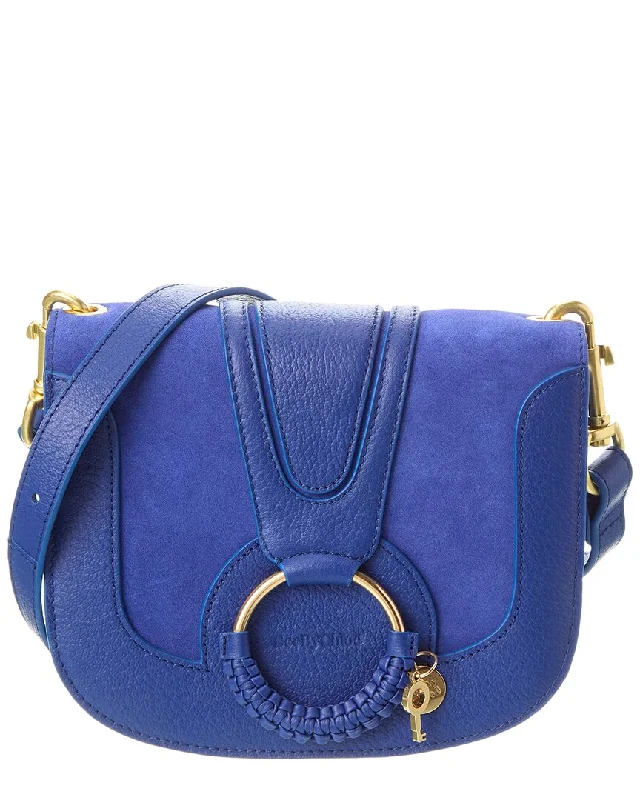 Ladies crossbody bag for modern moms-See by Chloé Hana Small Leather & Suede Crossbody