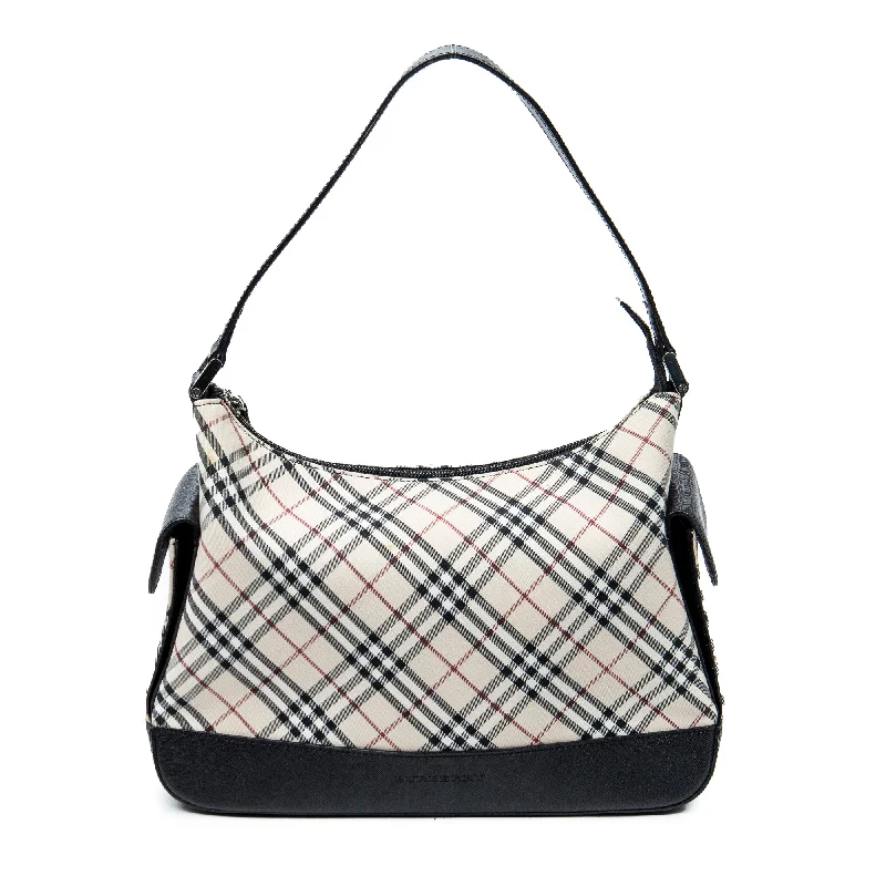 Ladies shoulder bag with zipper-Side Pockets Top Zip One Shoulder