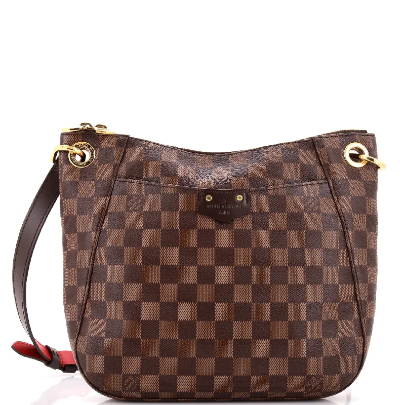 Ladies shoulder bag with patch details-South Bank Besace Bag Damier