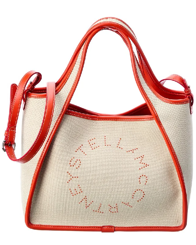 Ladies tote bag for pet owners-Stella McCartney Stella Logo Canvas Tote