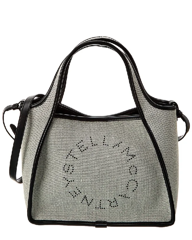 Ladies tote bag for gym-Stella McCartney Stella Logo Canvas Tote