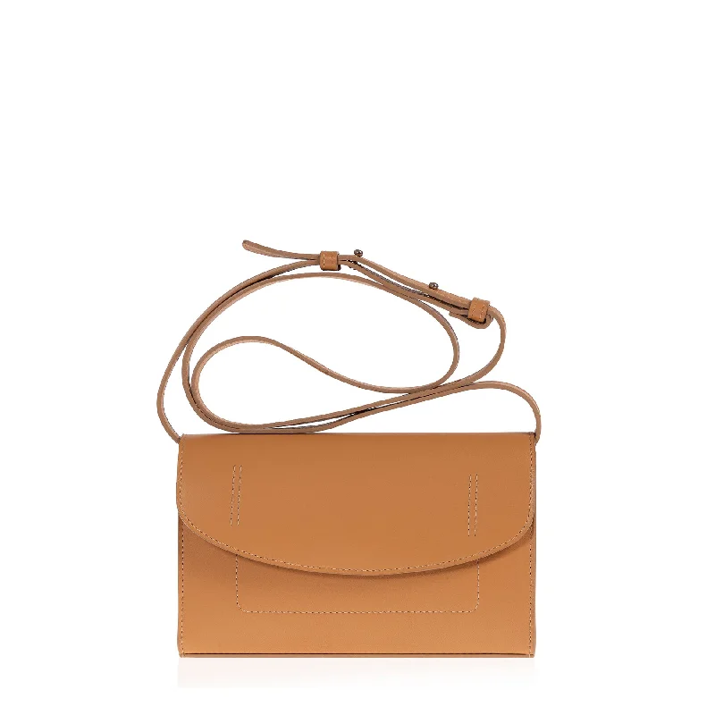 ladies handbags small size-The Runthrough Mini (Tan)