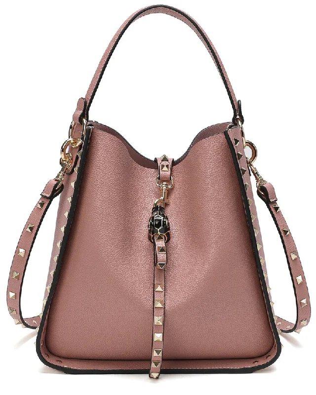 Ladies shoulder bag for florists-Tiffany & Fred Full-Grain Leather Hobo Shoulder Bag