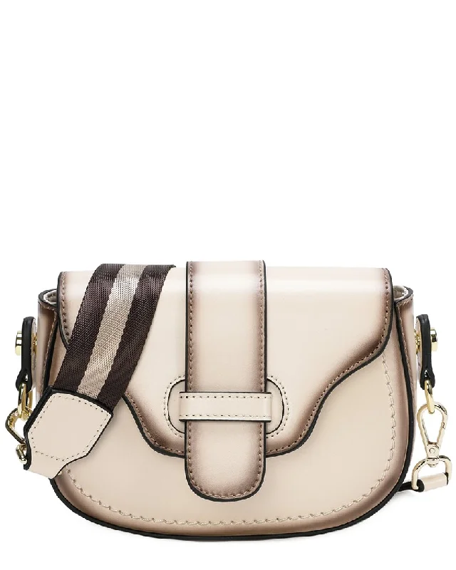 Ladies crossbody bag with credit card slots-Tiffany & Fred Leather Crossbody