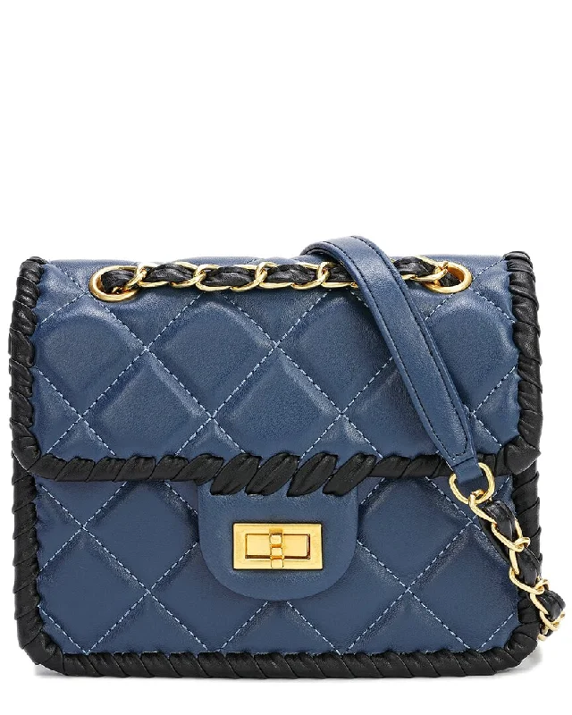 Ladies crossbody bag with inside pockets-Tiffany & Fred Quilted Leather Crossbody