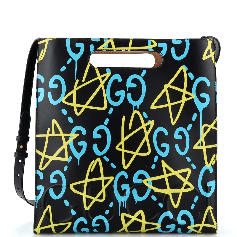 Ladies tote bag for personalization-Tote GucciGhost Leather Medium