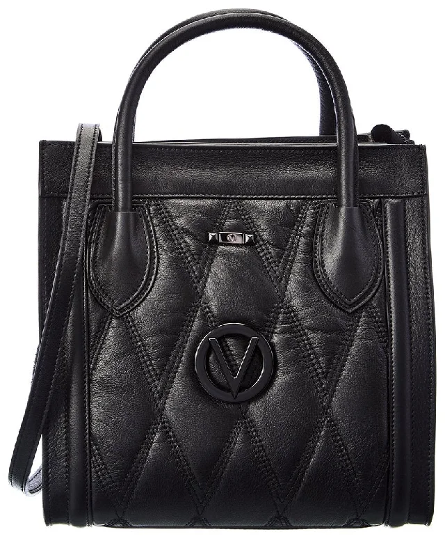 Ladies tote bag for fitness-Valentino by Mario Valentino Ade Matelasse Leather Tote