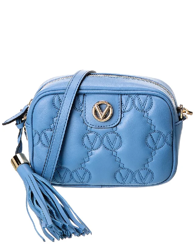 Ladies crossbody bag with quilted texture-Valentino by Mario Valentino Amel Matelasse Leather Crossbody