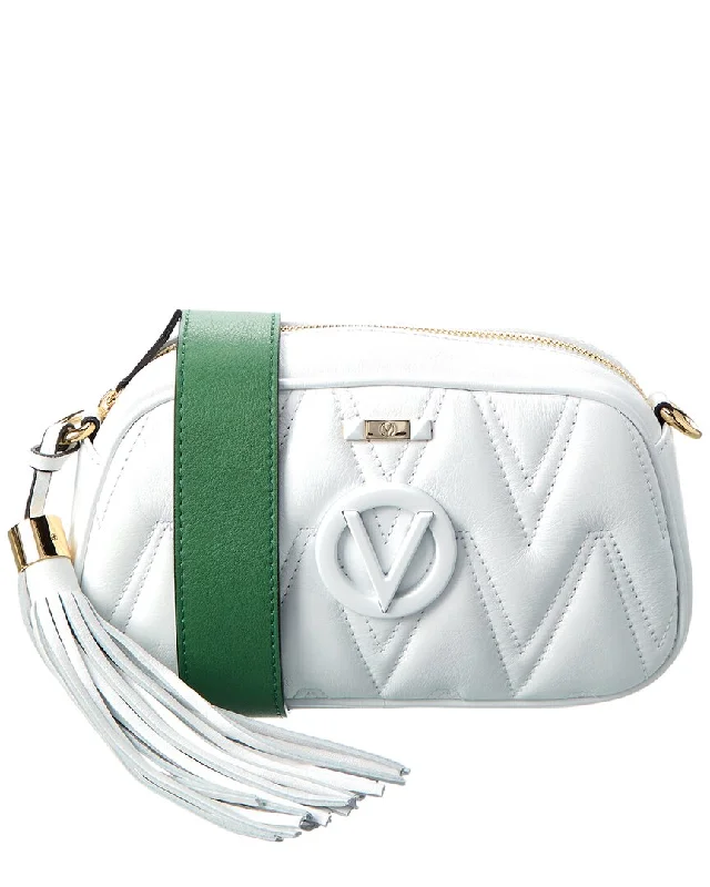 Compact ladies crossbody bag for essentials-Valentino by Mario Valentino Bella Diamond Leather Crossbody