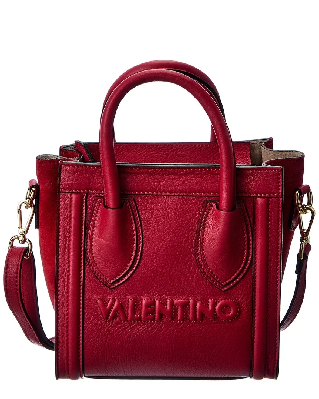 Ladies tote bag for casual outings-Valentino by Mario Valentino Eva Embossed Leather Tote