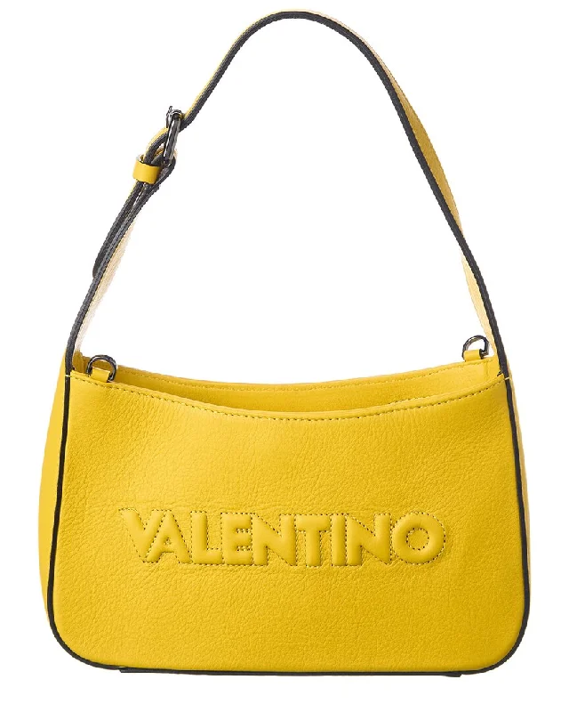 Ladies crossbody bag with leather flap-Valentino by Mario Valentino Kai Embossed Leather Crossbody