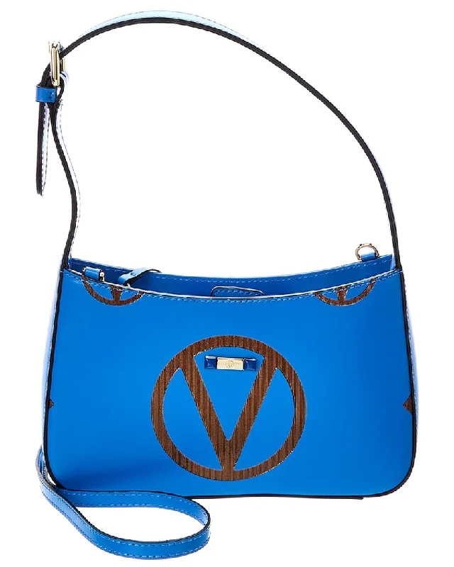 Ladies crossbody bag for modern moms-Valentino by Mario Valentino Kai Magnus Leather Crossbody