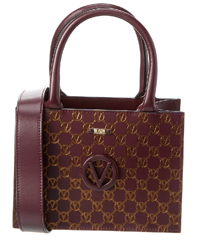 Ladies tote bag for baking-Valentino by Mario Valentino Marie Monogram Leather Tote