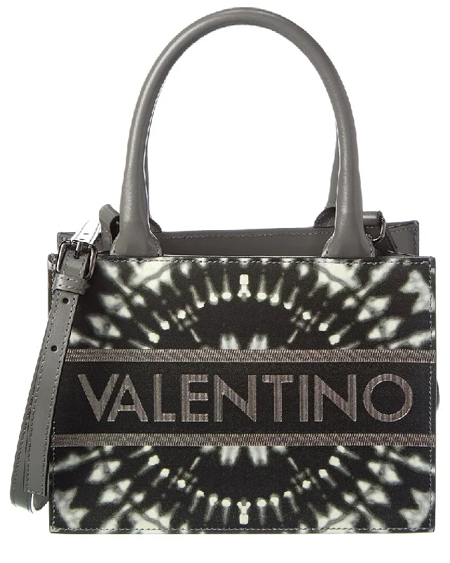 Ladies tote bag with fantasy art-Valentino by Mario Valentino Marie Tie-Dye Leather Tote