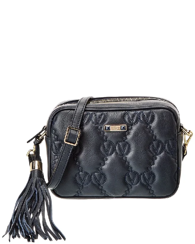 Ladies crossbody bag for warm nights-Valentino by Mario Valentino Mia Matelasse Leather Crossbody