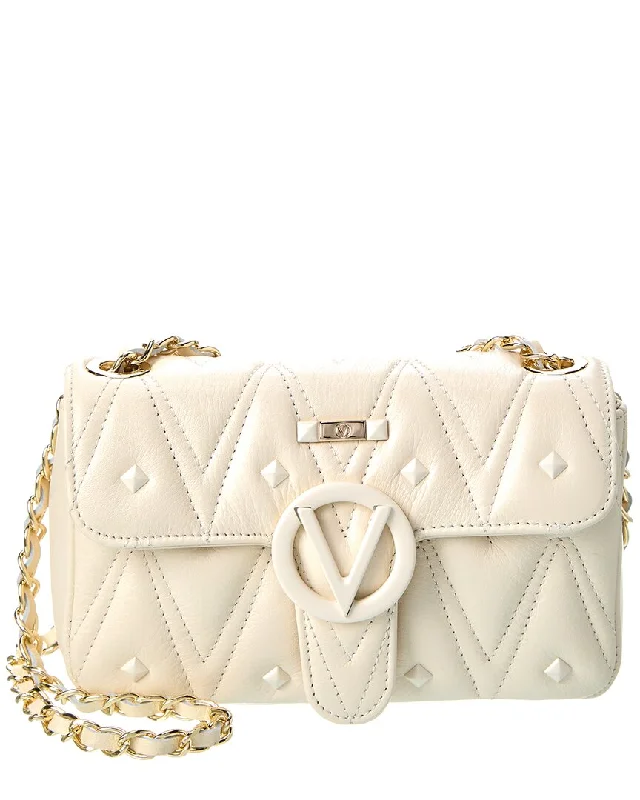 Ladies crossbody bag with studded leather-Valentino by Mario Valentino Poisson Diamond Leather Crossbody