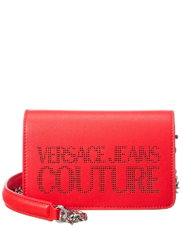 Ladies crossbody bag with silver chain-Versace Jeans Couture Crossbody