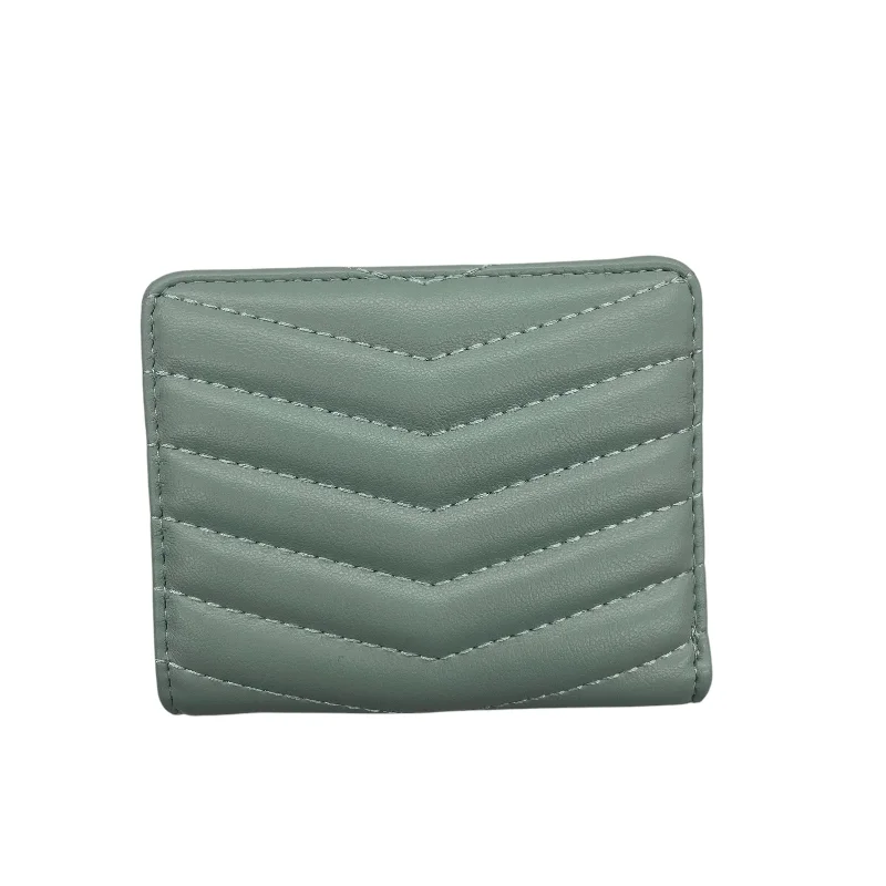 ladies wallet with gold zipper-Wallet By Cmf In Green, Size:Small