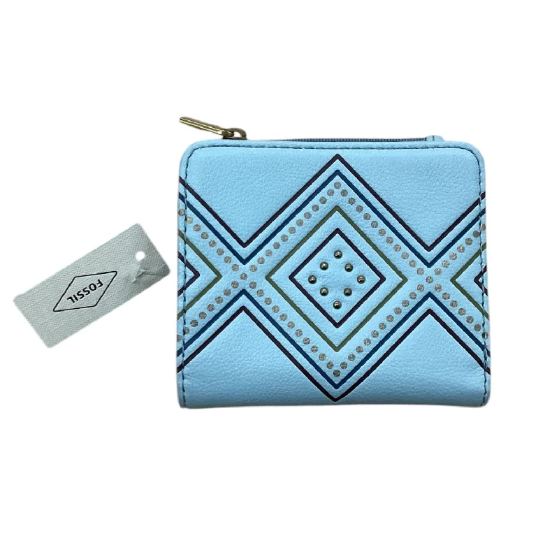 ladies wallet with foldable design-Wallet By Fossil, Size: Small