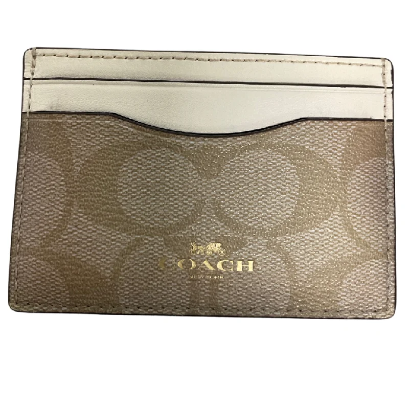 ladies wallet with gold hardware-Wallet Designer By Coach, Size: Small