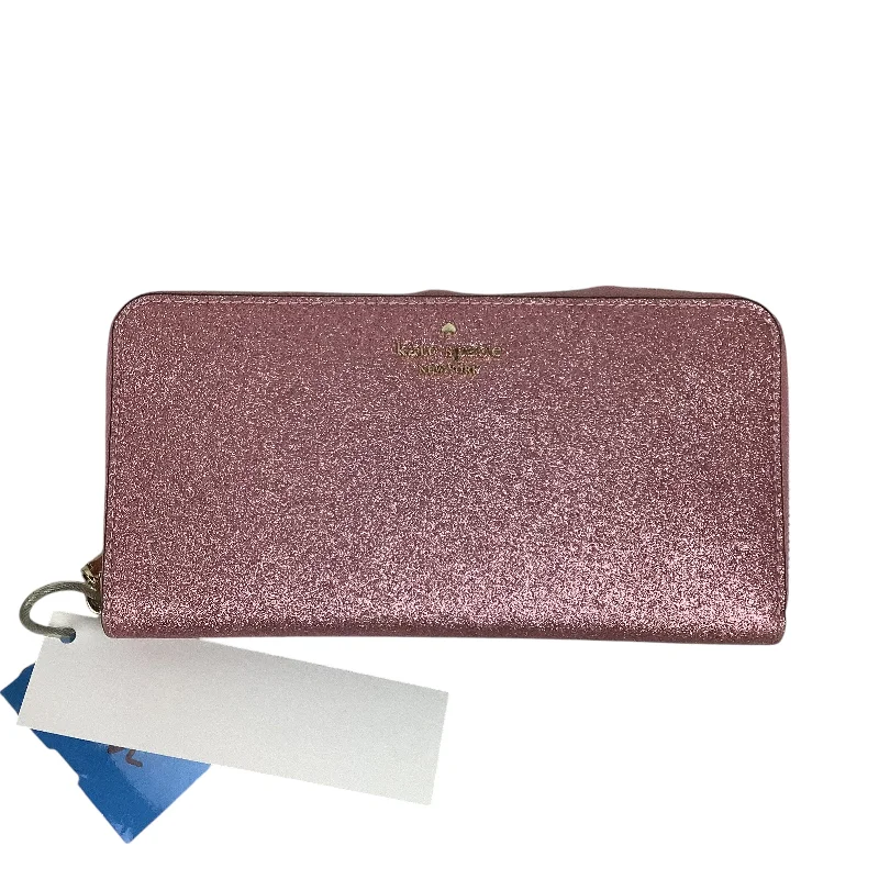 ladies wallet in vegan suede-Wallet Designer By Kate Spade, Size: Medium