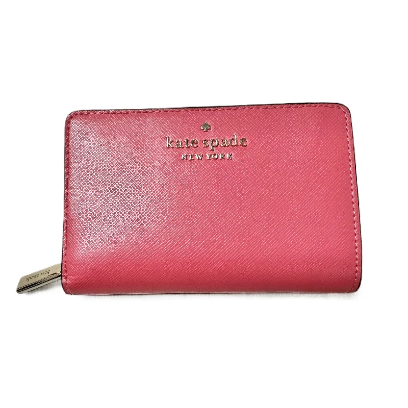 ladies wallet with elastic closure-Wallet Designer By Kate Spade, Size: Medium